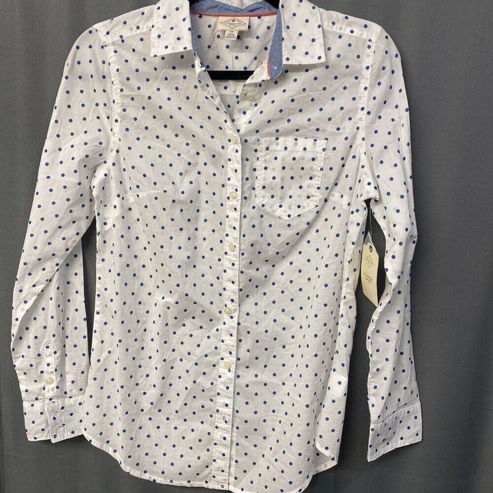 St. John’s Bay White Polka Dot XS (b21)